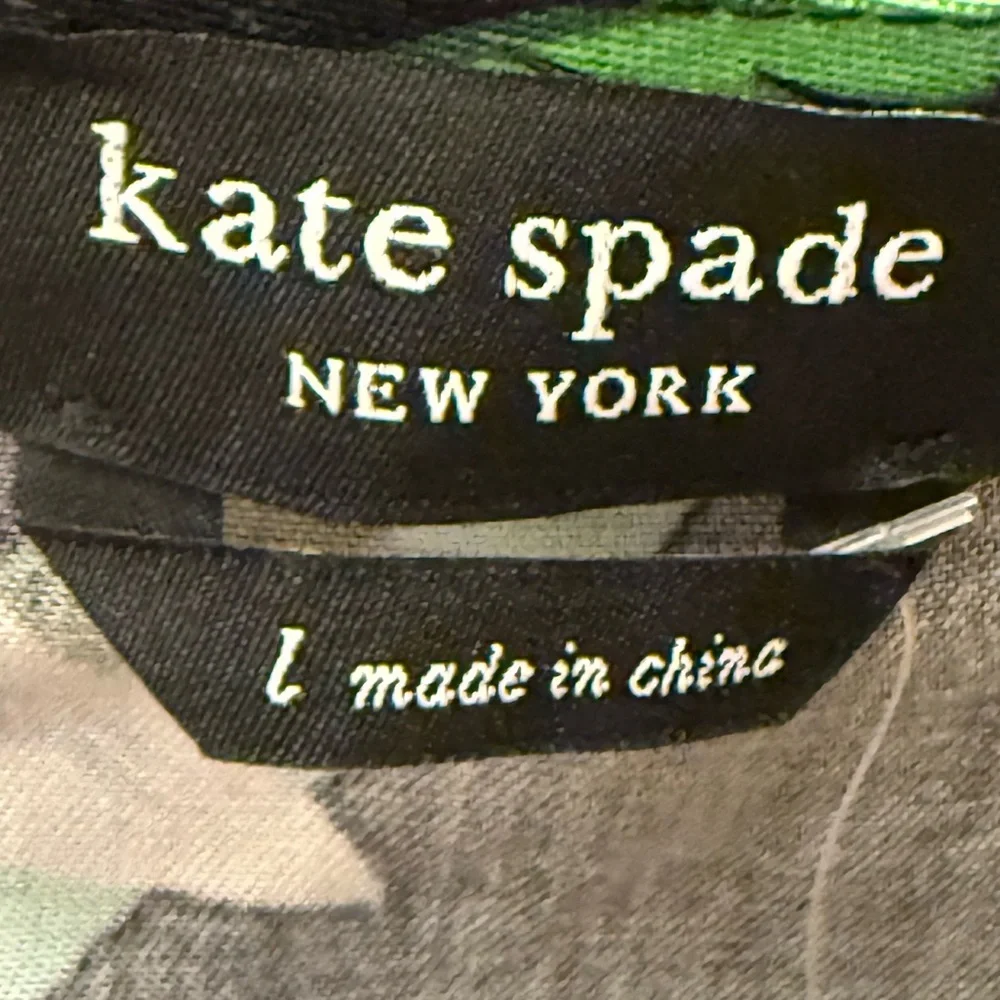 KATE SPADE women’s Summer Lilies Floral-Print Wrap Top